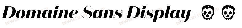 Domaine Sans Display字体转换
